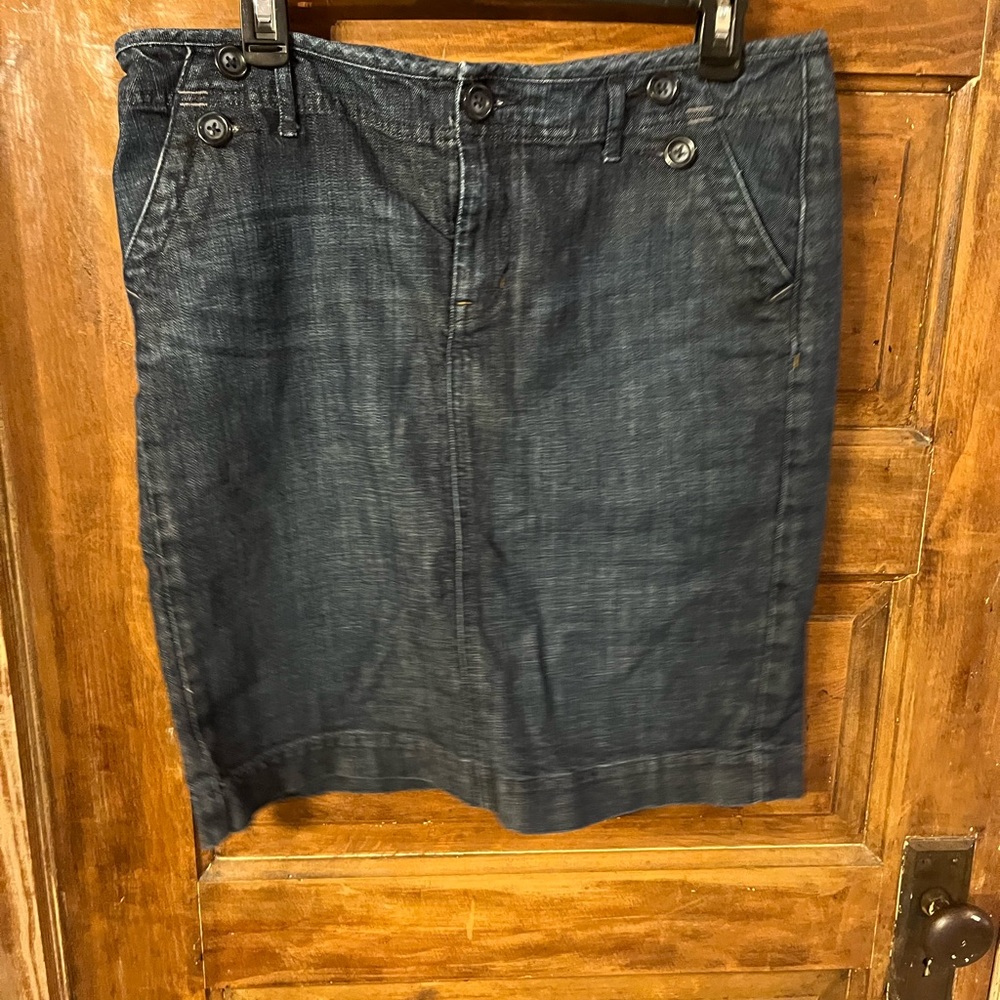 Gap denim knee length skirt